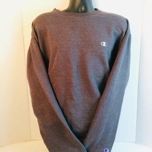 Champion Crew Neck Long Sleeve Pullover Sweater